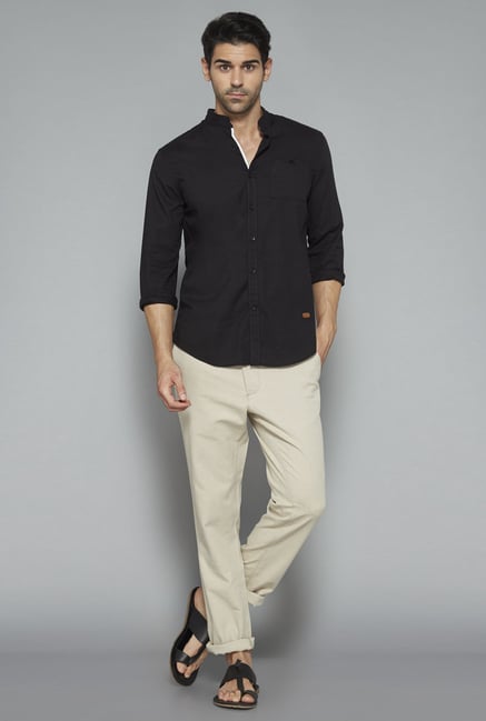 ETA Beige Solid Chinos ETA Beige Solid Chinos