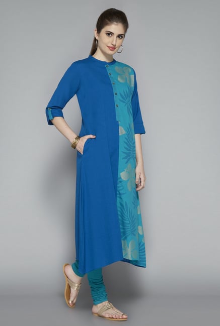 Utsa Indigo Printed Kurta Utsa Indigo Printed Kurta