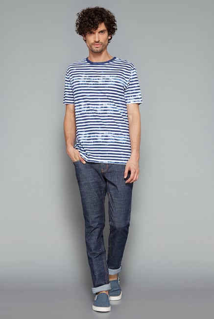 Westsport Mens Navy Solid Jeans Westsport Mens Navy Solid Jeans