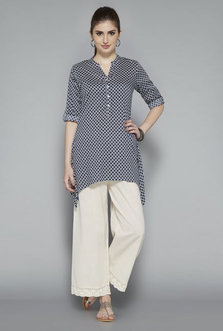 Utsa Indigo Printed Kurti Utsa Indigo Printed Kurti
