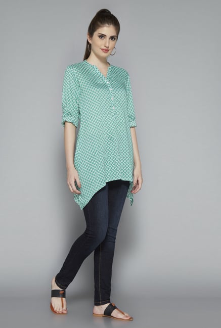 Utsa Lime Printed Kurti Utsa Lime Printed Kurti