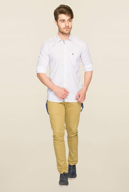 Parx White Printed Shirt Parx White Printed Shirt