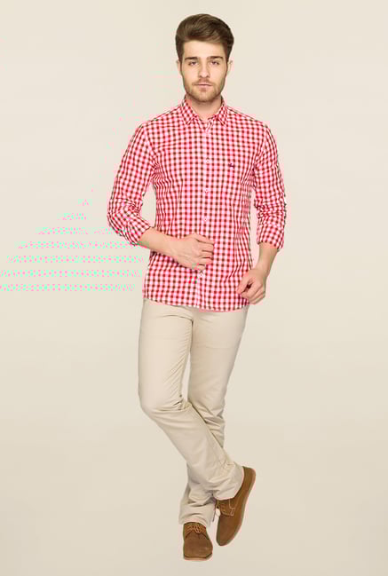 Parx Red Checks Shirt Parx Red Checks Shirt