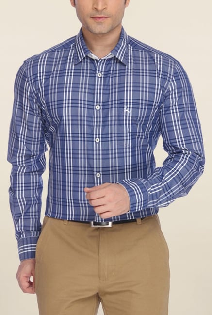 Parx Blue Checks Shirt Parx Blue Checks Shirt