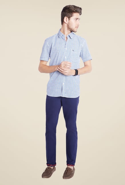 Parx Blue Checks Shirt Parx Blue Checks Shirt
