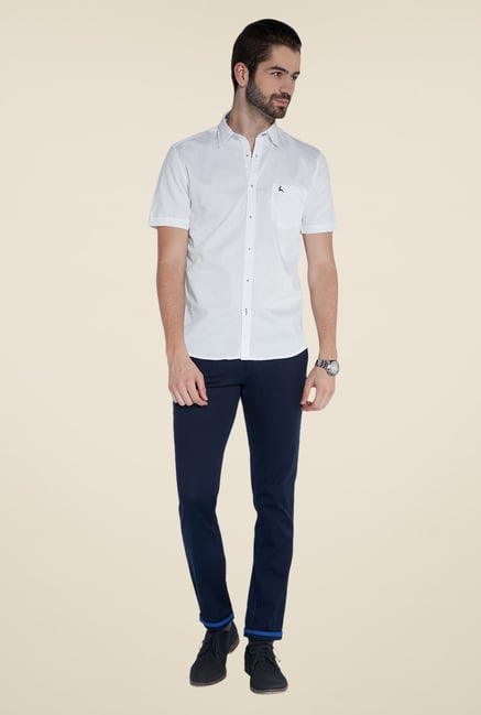 Parx White Solid Shirt Parx White Solid Shirt