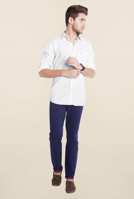 Parx White Solid Shirt Parx White Solid Shirt