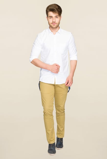 Parx White Solid Shirt Parx White Solid Shirt