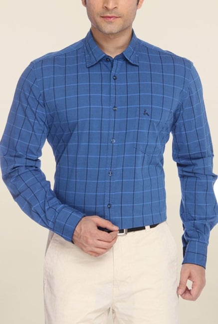 Parx Blue Checks Shirt Parx Blue Checks Shirt