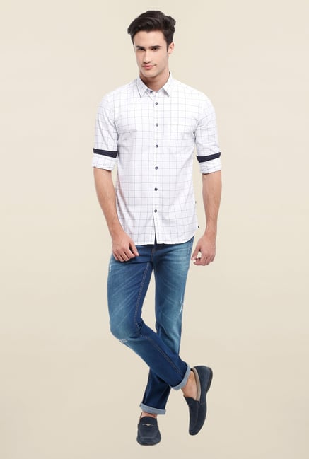 Parx White Checks Shirt Parx White Checks Shirt
