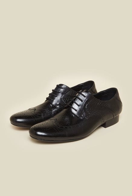 Da Vinchi by Metro Black Brogue Shoes Da Vinchi by Metro Black Brogue Shoes