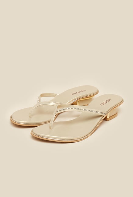 Metro Beige Thong Strap Sandals Metro Beige Thong Strap Sandals