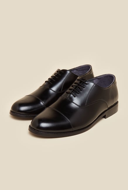 Metro Black Oxford Leather Shoes Metro Black Oxford Leather Shoes