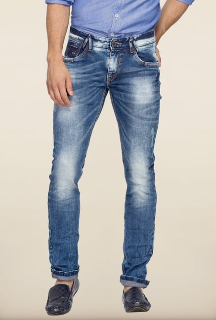 Spykar Blue Low Rise Denim Jeans Spykar Blue Low Rise Denim Jeans