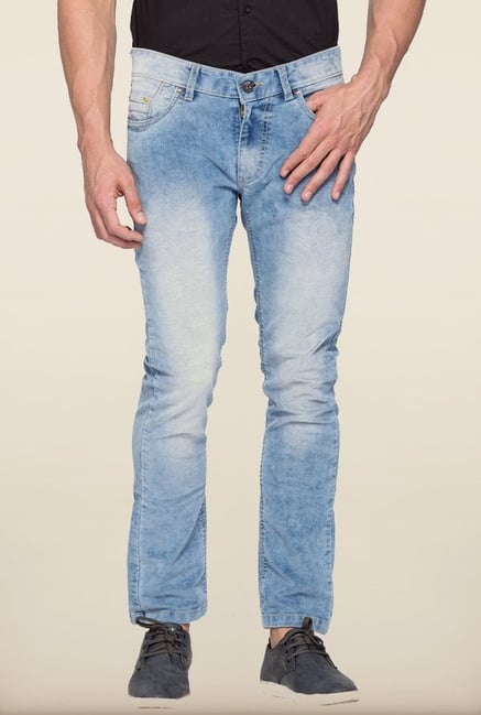 Spykar Light Blue Washed Skinny Fit Jeans Spykar Light Blue Washed Skinny Fit Jeans