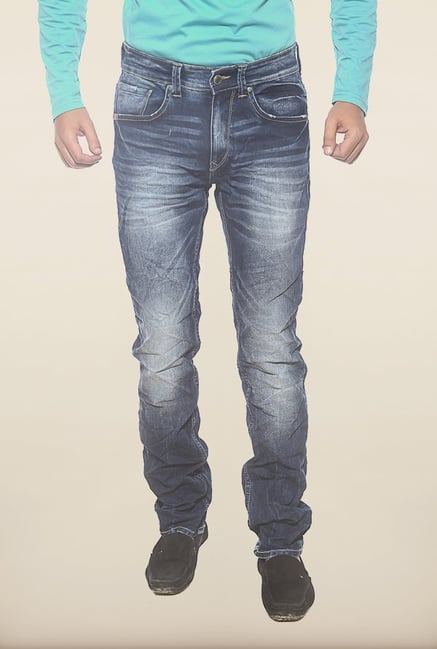 Spykar Blue Slim Fit Denim Jeans Spykar Blue Slim Fit Denim Jeans