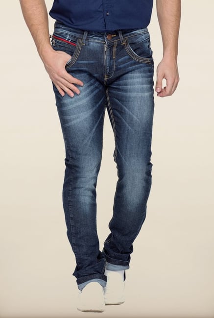 Spykar Blue Washed Jeans Spykar Blue Washed Jeans