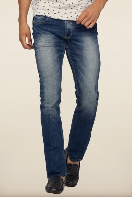 Spykar Blue Denim Low Rise Jeans Spykar Blue Denim Low Rise Jeans
