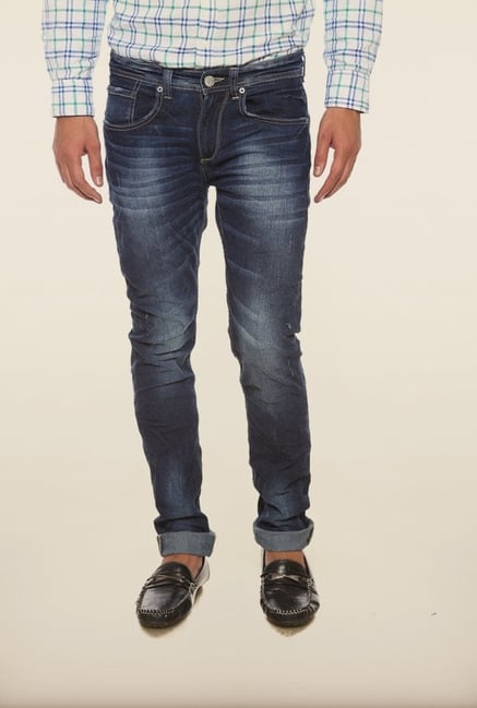 Spykar Dark Blue Low Rise Skinny Fit Denim Jeans Spykar Dark Blue Low Rise Skinny Fit Denim Jeans