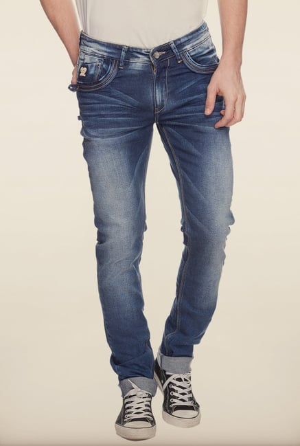 Spykar Blue Skinny Fit Denim Jeans Spykar Blue Skinny Fit Denim Jeans