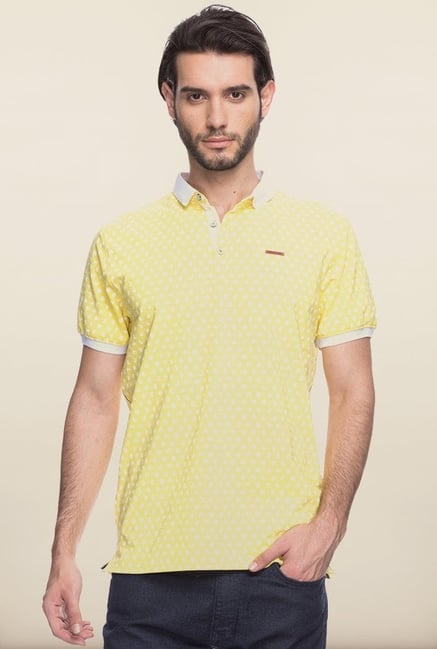 Spykar Yellow Polo T shirt Spykar Yellow Polo T shirt
