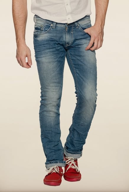 Spykar Blue Slim Fit Jeans Spykar Blue Slim Fit Jeans