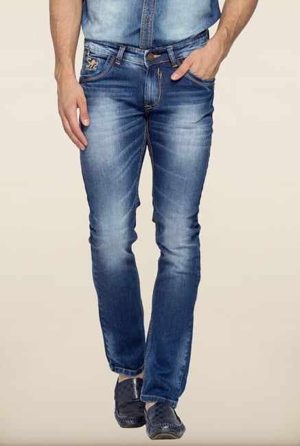 Spykar Blue Washed Skinny Fit Jeans Spykar Blue Washed Skinny Fit Jeans