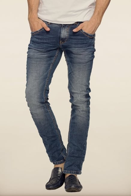 Spykar Blue Low Rise Skinny Fit Denim Jeans Spykar Blue Low Rise Skinny Fit Denim Jeans