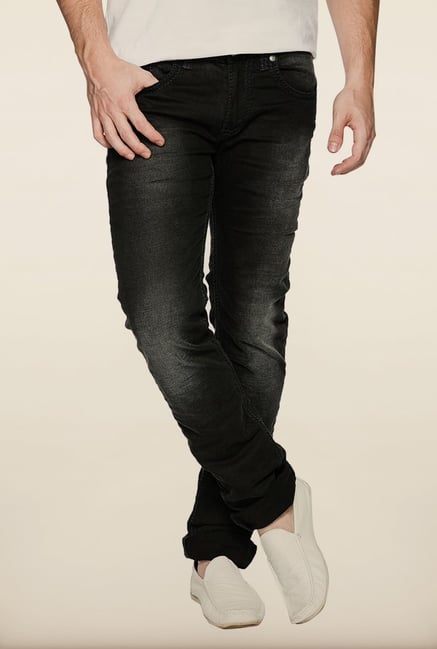 Spykar Black Washed Skinny Fit Jeans Spykar Black Washed Skinny Fit Jeans