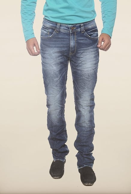 Spykar Blue Washed Low Rise Slim Fit Jeans Spykar Blue Washed Low Rise Slim Fit Jeans