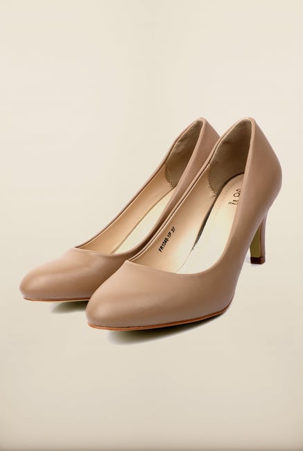 Tresmode Ceoff Dark Beige Pump Shoes Tresmode Ceoff Dark Beige Pump Shoes