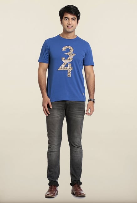 Seven Blue Printed T-Shirt Seven Blue Printed T-Shirt