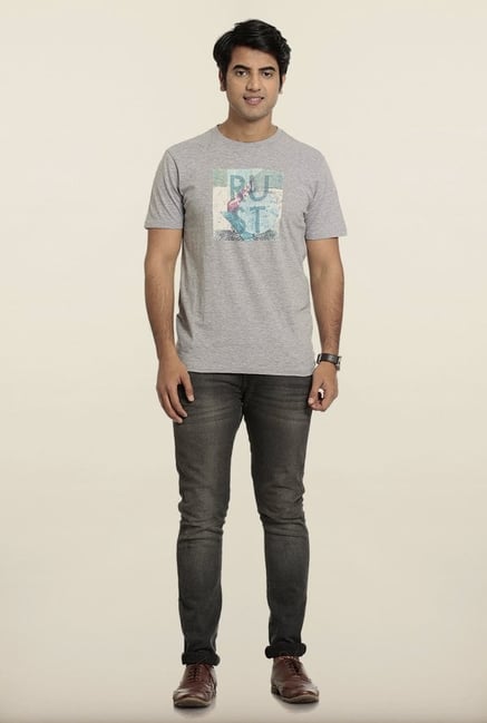 Seven Grey Printed T-Shirt Seven Grey Printed T-Shirt