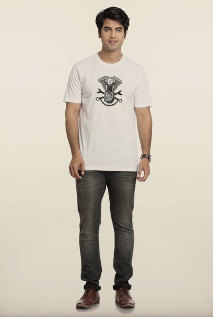 Seven White Printed T-Shirt Seven White Printed T-Shirt