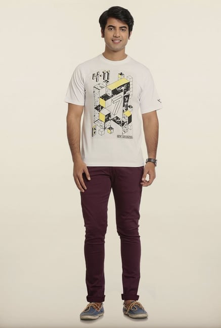 Seven White Printed Cotton T-Shirt Seven White Printed Cotton T-Shirt