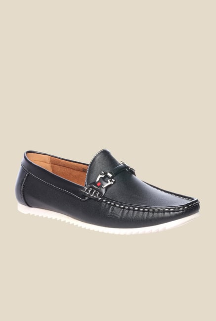 Pavers England Black Casual Loafers Pavers England Black Casual Loafers