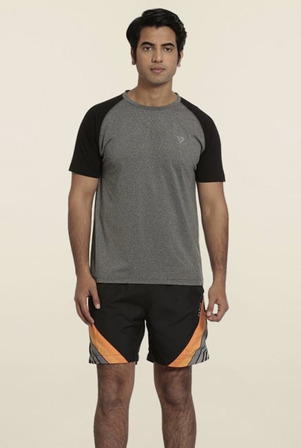 Seven Black Printed Sports Shorts Seven Black Printed Sports Shorts