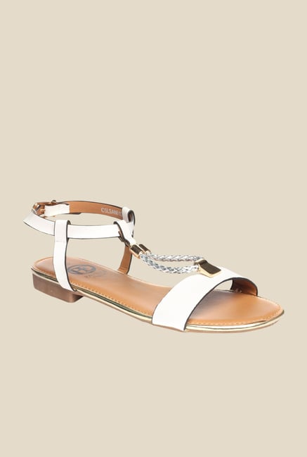 Pavers England White Back Strap Sandals Pavers England White Back Strap Sandals