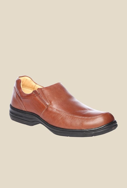 Pavers England Brown Leather Slip-Ons Pavers England Brown Leather Slip-Ons