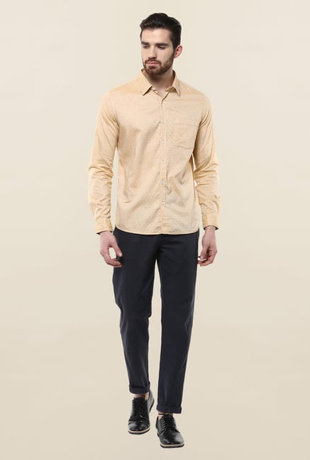Turtle Peach Printed Casual Shirt Turtle Peach Printed Casual Shirt