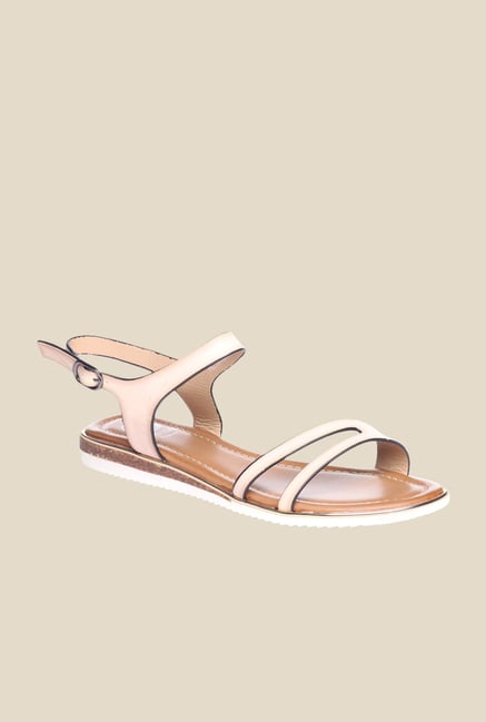 Pavers England Beige Back Strap Sandals Pavers England Beige Back Strap Sandals