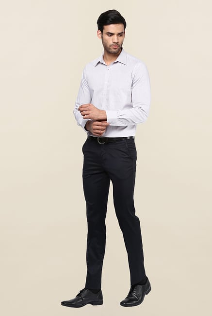 Turtle Navy Textured Formal Trouser Turtle Navy Textured Formal Trouser