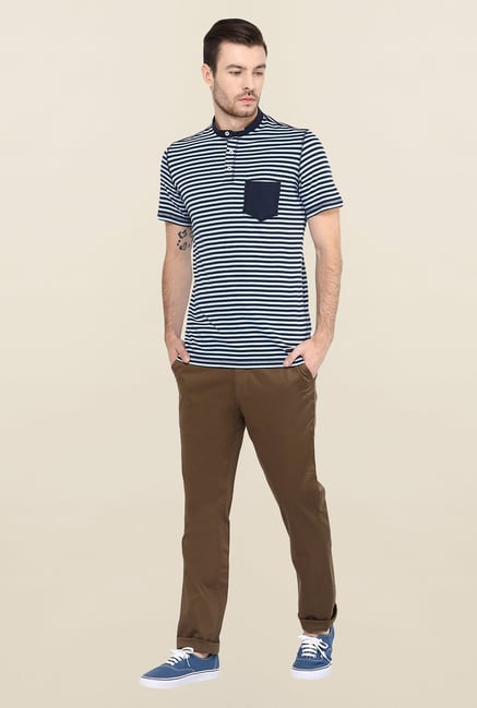 Turtle Brown Solid Casual Trouser Turtle Brown Solid Casual Trouser