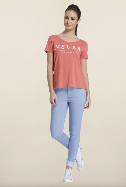Only Faded Rose Graphic Printed T-shirt Only Faded Rose Graphic Printed T-shirt