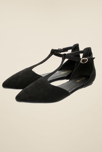 Solovoga Hatstrap Black Flat Sandals Solovoga Hatstrap Black Flat Sandals