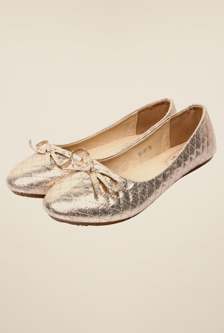 Solovoga Kaibally Gold Ballerina Shoes Solovoga Kaibally Gold Ballerina Shoes
