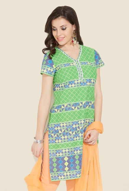 Aurelia Lime Printed Kurta Aurelia Lime Printed Kurta