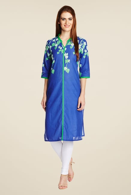Aurelia Indigo Printed Kurta Aurelia Indigo Printed Kurta