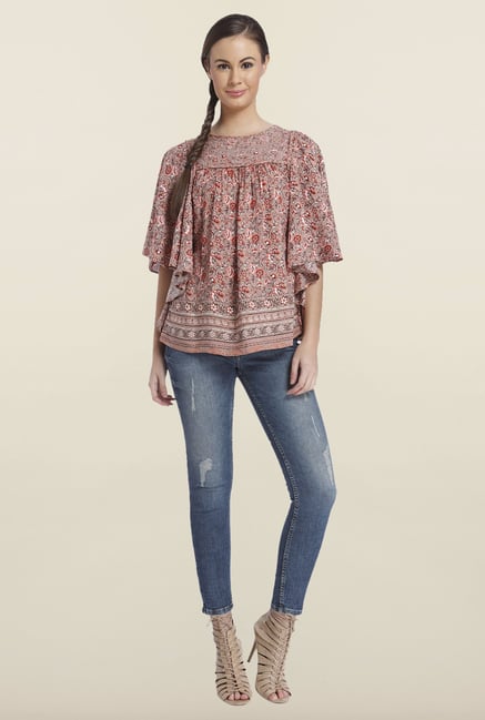 Only Adobe Rose Floral Printed Top Only Adobe Rose Floral Printed Top