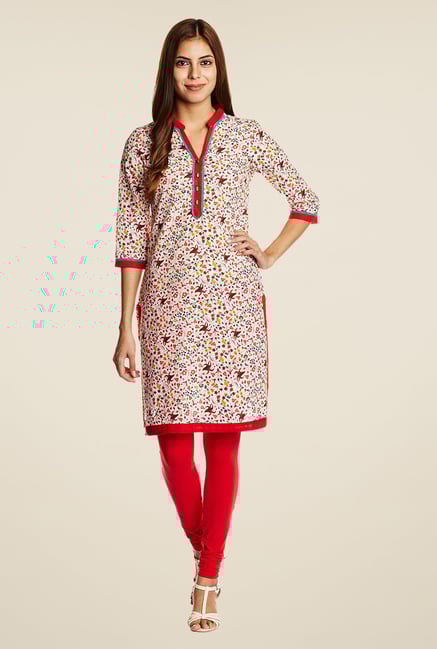 Aurelia Beige Printed Kurta Aurelia Beige Printed Kurta